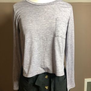 Gray Casual Top